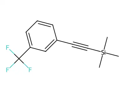 1-[(Trimethylsilyl)ethynyl]-3-(trifluoromethyl)benzene structure