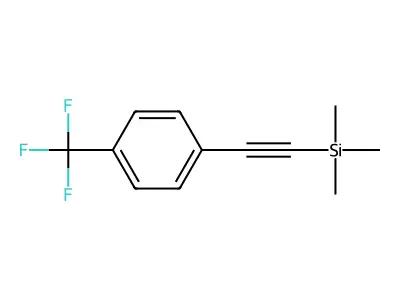 1-((Trimethylsilyl)ethynyl)-4-(trifluoromethyl)benzene structure