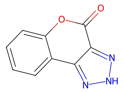 1H-5-Oxa-1,2,3-triaza-cyclopenta[a]naphthalen-4-one structure