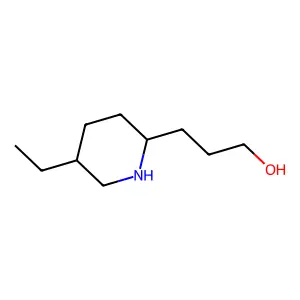3-(5-Ethylpiperidin-2-yl)propan-1-ol structure