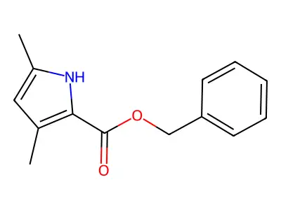 Benzyl 3,5-dimethyl-1H-pyrrole-2-carboxylate structure