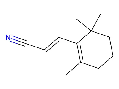 3-(2,6,6-Trimethyl-1-cyclohexen-1-yl)-2-propenenitrile structure
