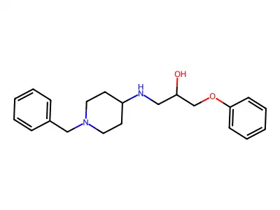 1-[(1-Benzylpiperidin-4-yl)amino]-3-phenoxypropan-2-ol structure