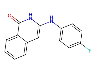 3-(4-fluoroanilino)-2H-isoquinolin-1-one structure
