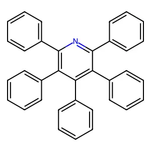 Pentaphenylpyridine structure
