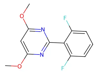 2-(2,6-Difluorophenyl)-4,6-dimethoxypyrimidine structure