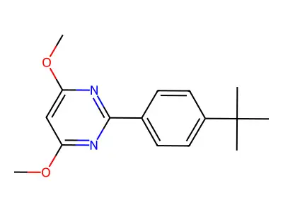 2-(4-Tert-butylphenyl)-4,6-dimethoxypyrimidine structure