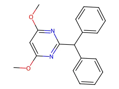 2-Benzhydryl-4,6-dimethoxypyrimidine structure