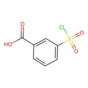 Benzoic acid, 3-(chlorosulfonyl)- structure