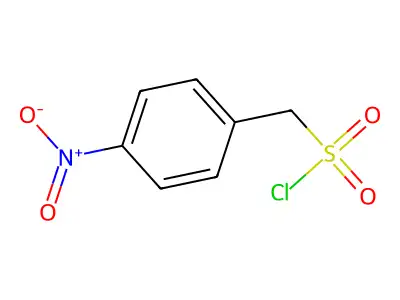 (4-Nitrophenyl)methanesulfonyl chloride structure