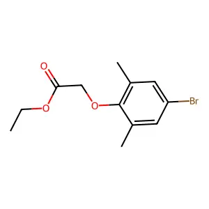Ethyl (4-bromo-2,6-dimethylphenoxy)acetate structure