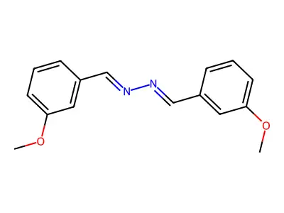 3-Methoxybenzaldehyde [(3-methoxyphenyl)methylene]hydrazone structure