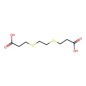 3-[2-(2-Carboxyethylsulfanyl)ethylsulfanyl]propanoic acid structure