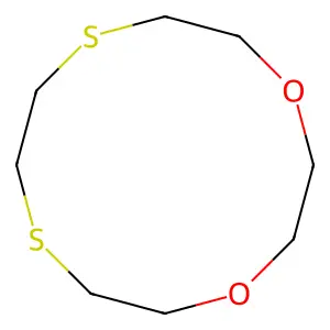 1,4-Dioxa-7,10-dithiacyclododecane structure
