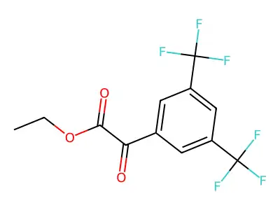 Ethyl [3,5-Bis(trifluoromethyl)phenyl](oxo)acetate structure
