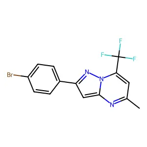 2-(4-Bromophenyl)-5-methyl-7-(trifluoromethyl)pyrazolo[1,5-a]pyrimidine structure