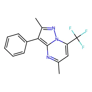 2,5-Dimethyl-3-phenyl-7-(trifluoromethyl)pyrazolo[1,5-a]pyrimidine structure