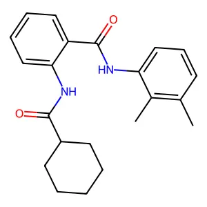 2-(cyclohexanecarbonylamino)-N-(2,3-dimethylphenyl)benzamide structure