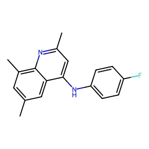 N-(4-氟苯基)-2,6,8-三甲基喹啉-4-胺 structure