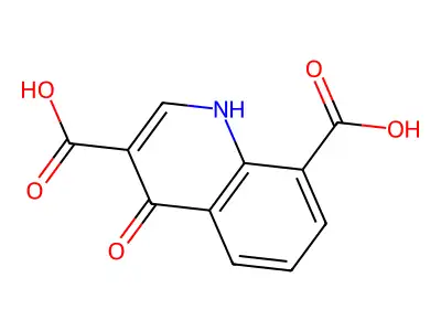 4-氧代-1H-喹啉-3,8-二甲酸 structure