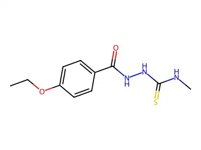 2-(4-ethoxybenzoyl)-N-methylhydrazinecarbothioamide structure