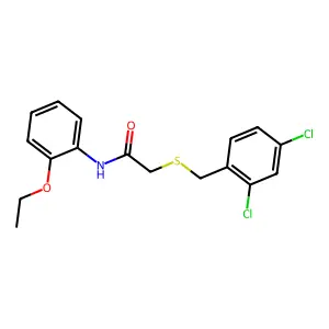 2-[(2,4-dichlorophenyl)methylsulfanyl]-N-(2-ethoxyphenyl)acetamide structure