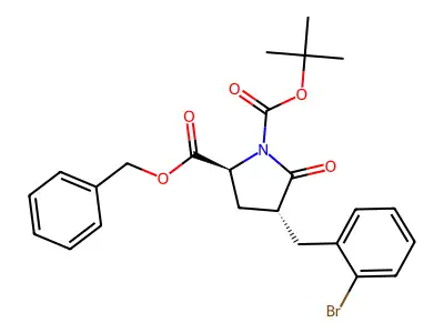 (4R)-Boc-4-(2-brombenzyl)-pyr-obzl structure