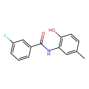 3-fluoro-N-(2-hydroxy-5-methylphenyl)benzamide structure