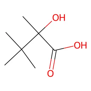 2-Hydroxy-2,3,3-trimethylbutanoic acid structure