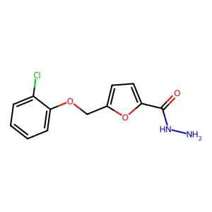 5-[(2-Chlorophenoxy)methyl]-2-furohydrazide structure
