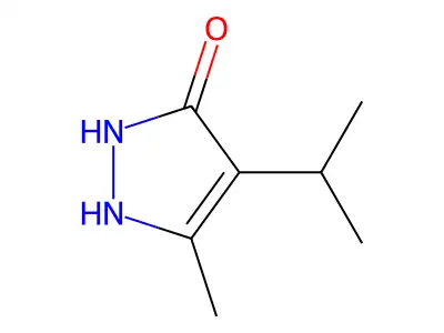 3-methyl-4-(propan-2-yl)-1H-pyrazol-5-ol structure