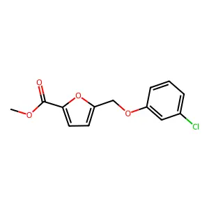 Methyl 5-[(3-chlorophenoxy)methyl]furan-2-carboxylate structure