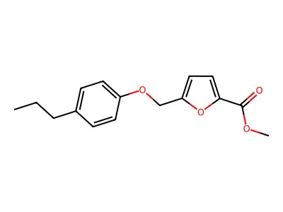 Methyl 5-[(4-propylphenoxy)methyl]furan-2-carboxylate structure