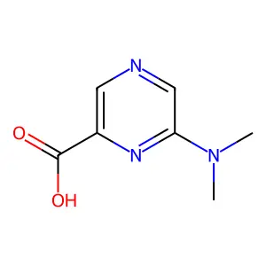 6-(Dimethylamino)pyrazine-2-carboxylic acid structure