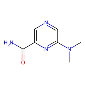 6-(Dimethylamino)pyrazine-2-carboxamide structure