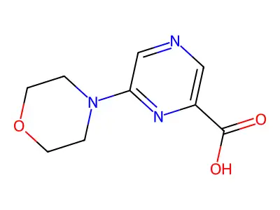 6-morpholin-4-ylpyrazine-2-carboxylic Acid structure