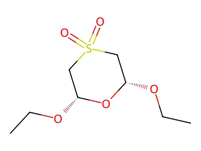 2,6-Diethoxy-1,4-oxathiane 4,4-dioxide structure