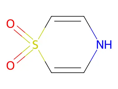 4H-1,4-thiazine 1,1-dioxide structure