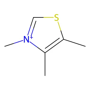 Thiazolium, 3,4,5-trimethyl- structure