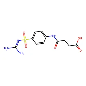 4-{[4-(Carbamimidoylsulfamoyl)phenyl]amino}-4-oxobutanoic acid structure