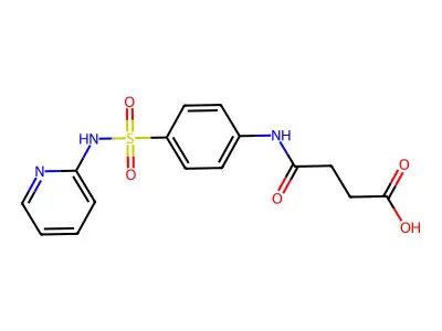 4-Oxo-4-((4-((2-pyridylamino)sulphonyl)phenyl)amino)butyric acid structure