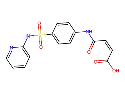 4-Oxo-4-[4-(pyridin-2-ylsulfamoyl)anilino]but-2-enoic acid structure