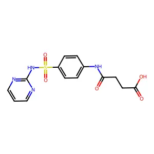 4-Oxo-4-{4-[(pyrimidin-2-yl)sulfamoyl]anilino}butanoic acid structure
