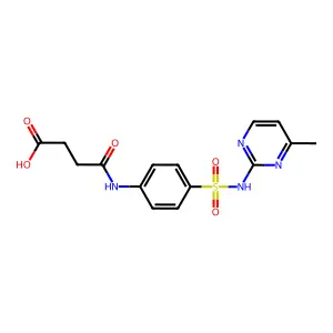3-({4-[(4-Methylpyrimidin-2-yl)sulfamoyl]phenyl}carbamoyl)propanoic acid structure