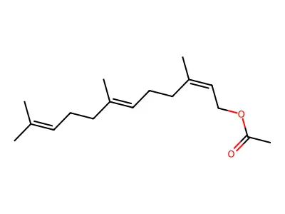 Farnesyl acetate, (2Z,6E)- structure