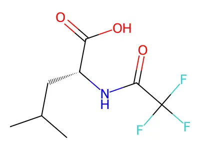 n-(Trifluoroacetyl)leucine structure