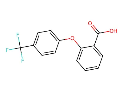 2-[4-(trifluoromethyl)phenoxy]benzoic Acid structure
