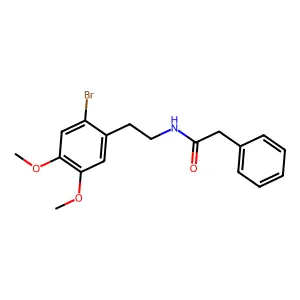 N-[2-(2-bromo-4,5-dimethoxyphenyl)ethyl]-2-phenylacetamide structure