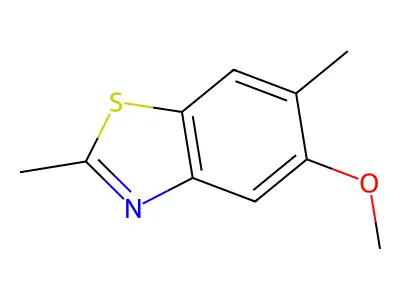 5-Methoxy-2,6-dimethyl-1,3-benzothiazole structure