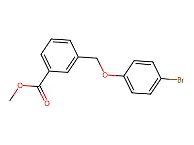 Methyl 3-[(4-bromophenoxy)methyl]benzoate structure